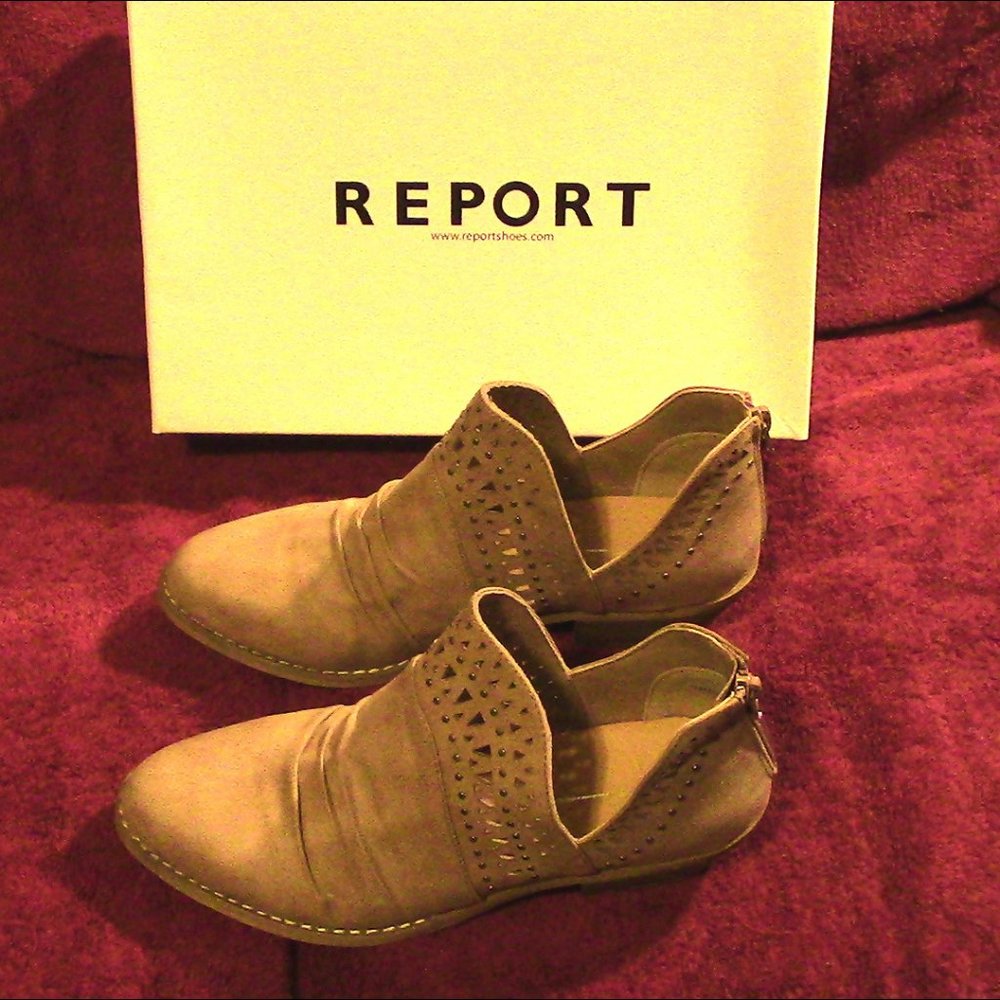 Report Tan Cute Shoes Size 9.5 Box Not Included